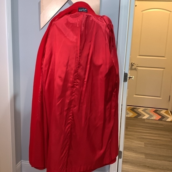 Vintage Lady Suzette women’s long, red peacoat - Picture 7 of 11